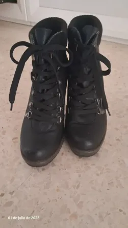 Botas negras tacón 10cm Baeza