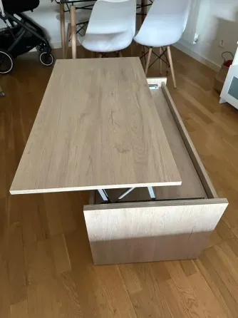 Mesa centro elevable beige Madrid