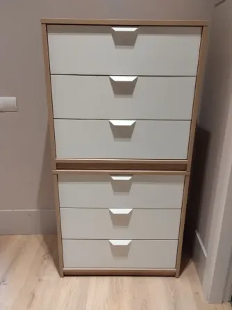 2 Cajoneras IKEA - Blanco/Madera Tarragona