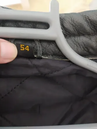 Chaqueta de cuero negra para hombre Tarragona