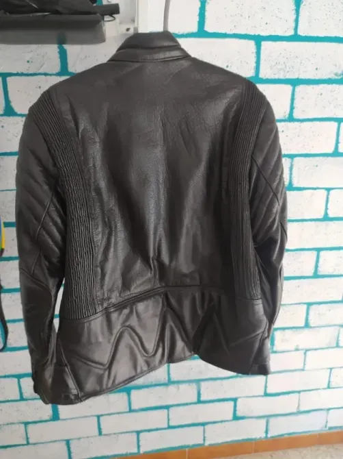 Chaqueta de cuero negra para hombre Tarragona - foto 2
