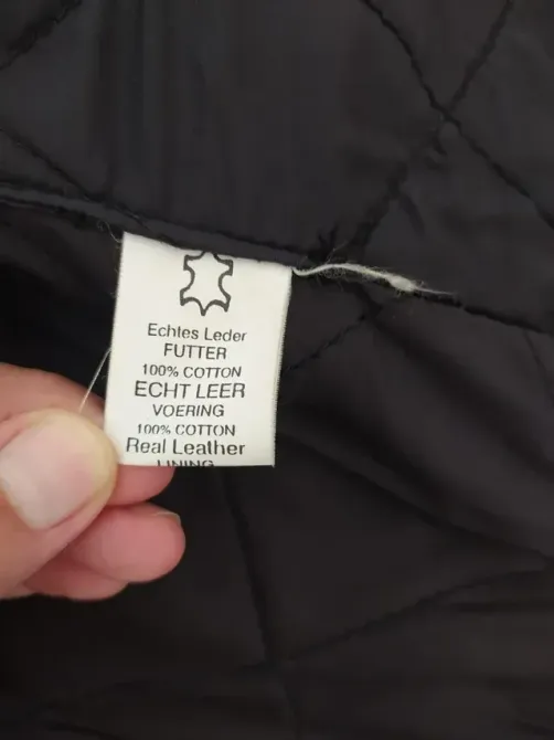 Chaqueta de cuero negra para hombre Tarragona - foto 3