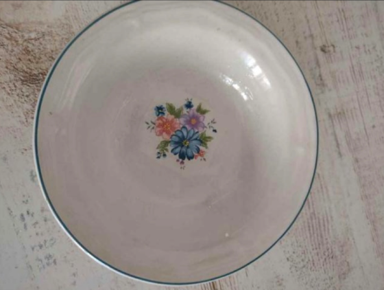 Plato postre hondo de porcelana Bilbao