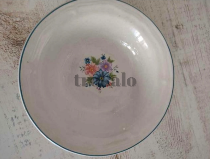 Plato postre hondo de porcelana Bilbao - foto 1