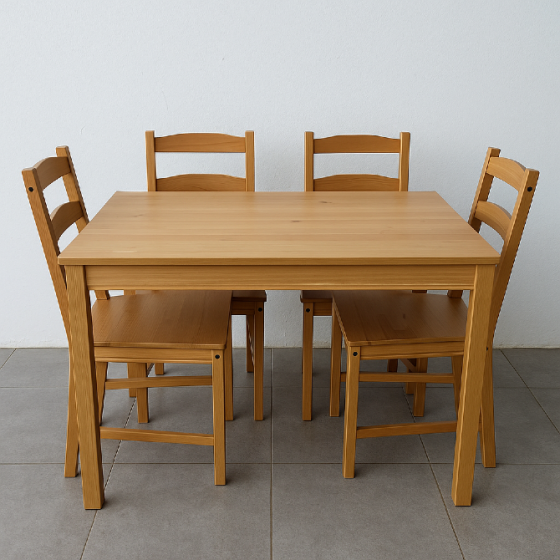 Regalo mesa con 4 sillas buen estado Tarragona