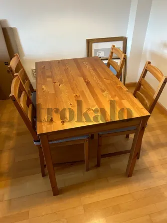 Mesa comedor madera - 4 sillas Tarragona - foto 1