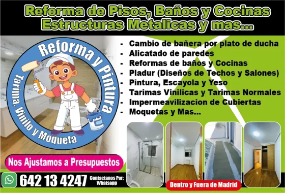 Reformas Integrales y Mantenimiento de Pisos y Manitas Madrid