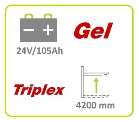 Apilador Compacto GX 10/42 Triplex Evo Gel Catarroja