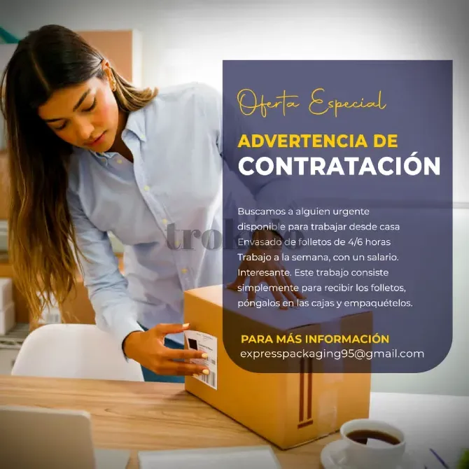 Trabajo Desde Casa/ Empaquetado de Folletos. Murcia - foto 1