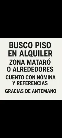 Busco Piso Para Alquilar Mataro