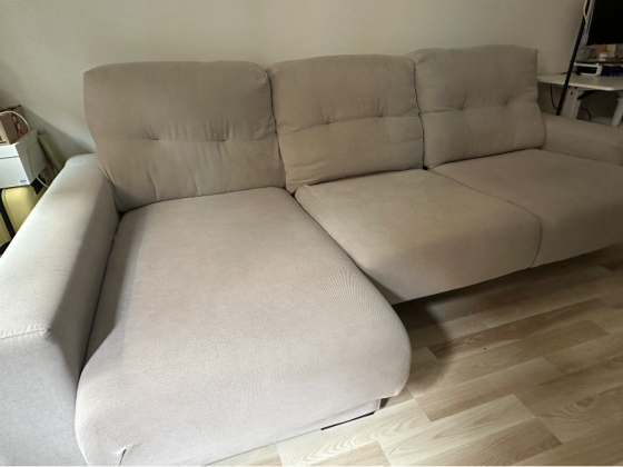 Sofá Chaislongue 3 Plazas Gris Madrid