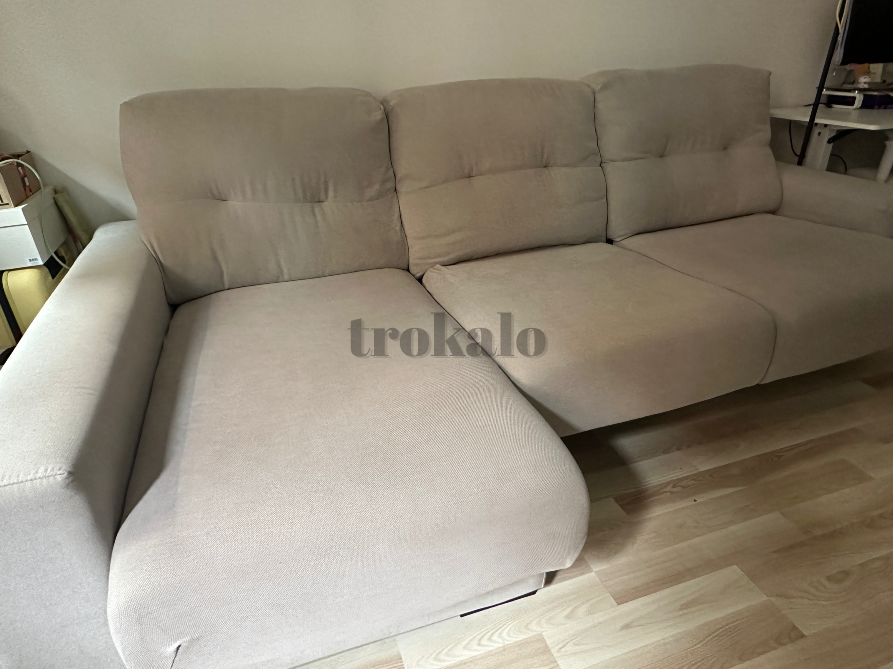 Sofá Chaislongue 3 Plazas Gris Madrid - foto 3