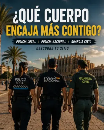Policía Nacional, Guardia Civil y Bomberos. Palma
