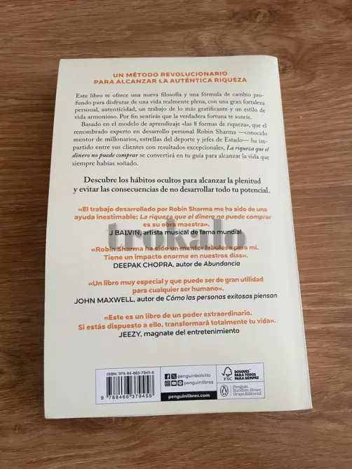 Libro “La Riqueza Que el Dinero no Puede Comprar” Tarragona - foto 2