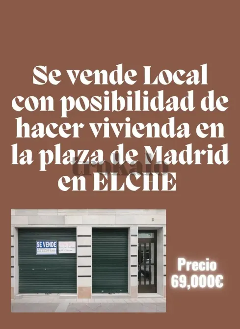 Vendo Local en Elche Con Opción de Hacer Vivienda Elche - foto 1