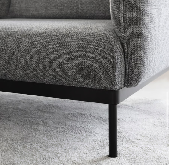 Sofá de 2 Plazas Gris Barcelona