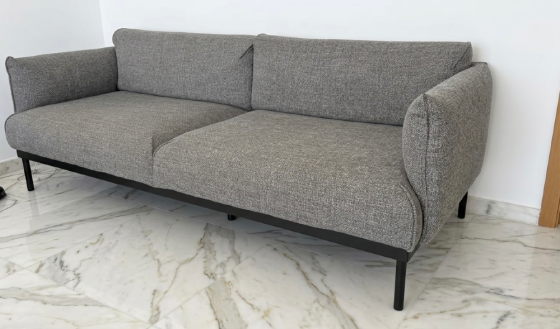 Sofá de 2 Plazas Gris Barcelona