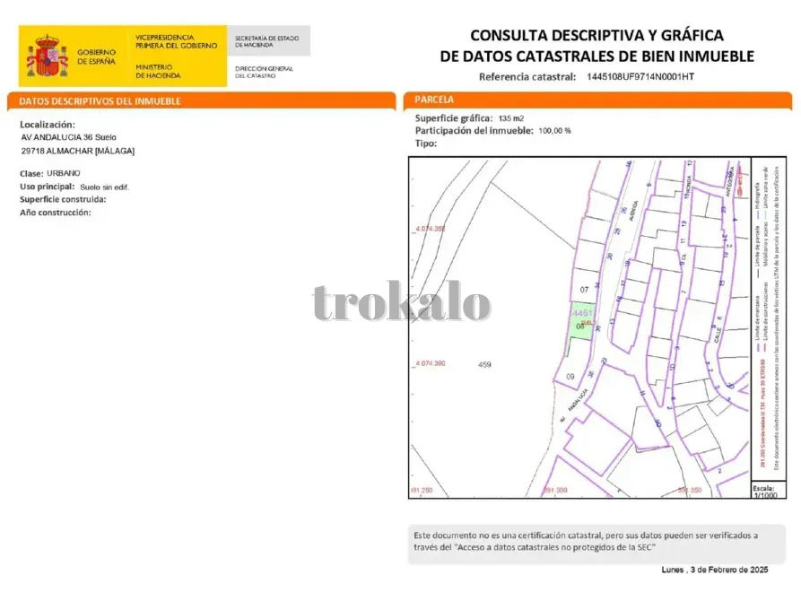 Terreno en Venta en Avenida de Andalucia, 36, Almáchar Velez-Malaga - foto 4
