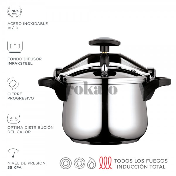 Olla Clasica Bombeada 4l Inoxidable Tarragona - foto 1