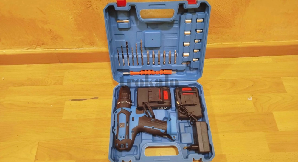 Taladro Percutor 3 Funciones 2 Baterías Litio 28V + Maletín de Accesorios Logrono - foto 1