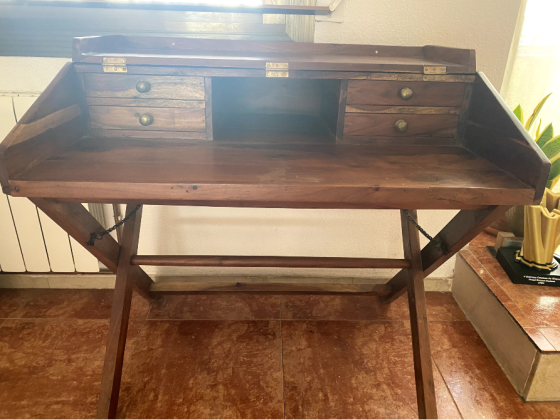 Escritorio Colonial Madera Oscura Cardedeu