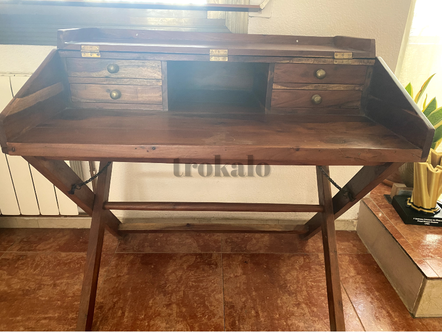 Escritorio Colonial Madera Oscura Cardedeu - foto 1