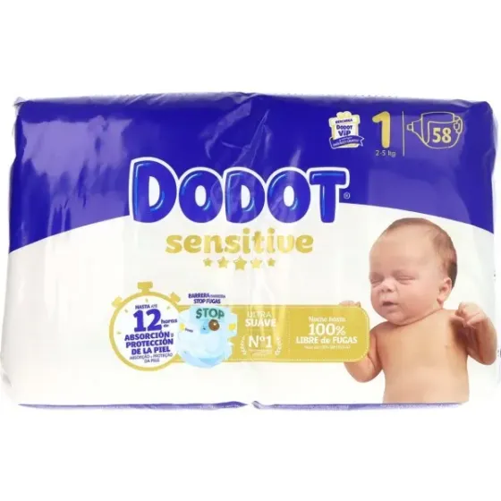 Pañal Infantil Talla 1 2-5 Kg 58 Unidades Barcelona