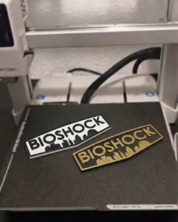 Logo Bioshock Impreso en 3D Alicante