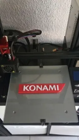 Logo Konami Impreso en 3D Alicante