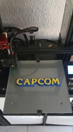 Logo Capcom Impreso en 3D Alicante