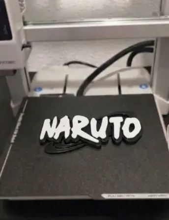 Logo Naruto Impreso en 3D Alicante