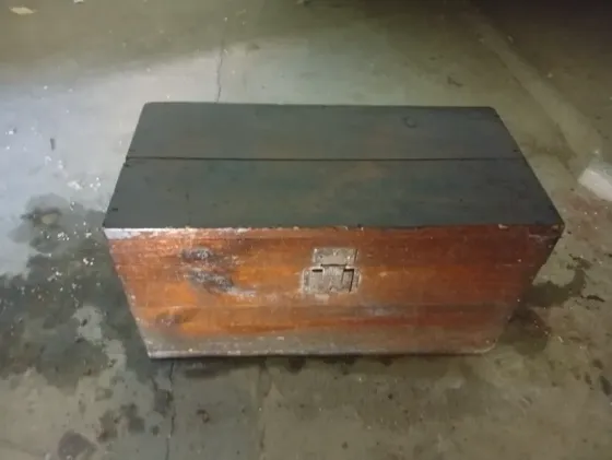 Baúl Antiguo de Madera Pontevedra