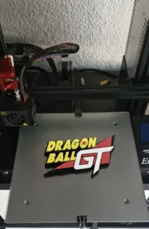 Logo Dragon Ball GT Impreso 3D Alicante