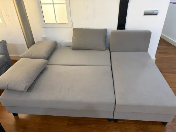 Ikea Älvdalen Gray 3-Seat Sleeper Sofa Valencia