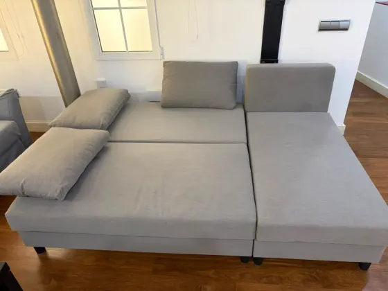 Ikea Älvdalen Gray 3-Seat Sleeper Sofa Valencia