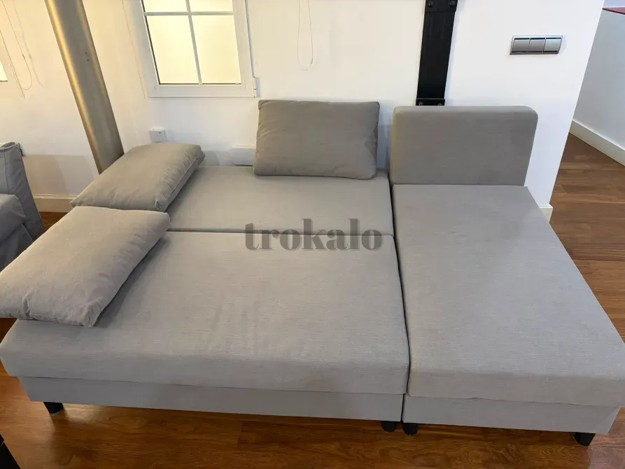 Ikea Älvdalen Gray 3-Seat Sleeper Sofa Valencia - foto 6