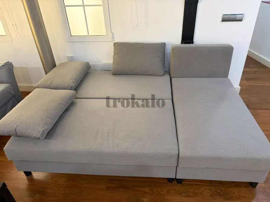 Ikea Älvdalen Gray 3-Seat Sleeper Sofa Valencia - foto 4