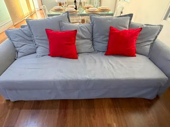 Sofá Cama 3 Plazas Gralviken Gris Valencia