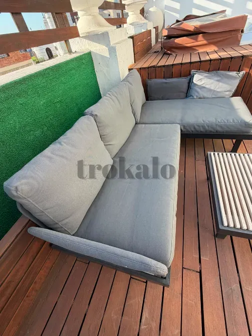 Conjunto de Sofas 3 Plazas Exterior Antracita/Frösön/Duvholmen Gris Claro Valencia - foto 8
