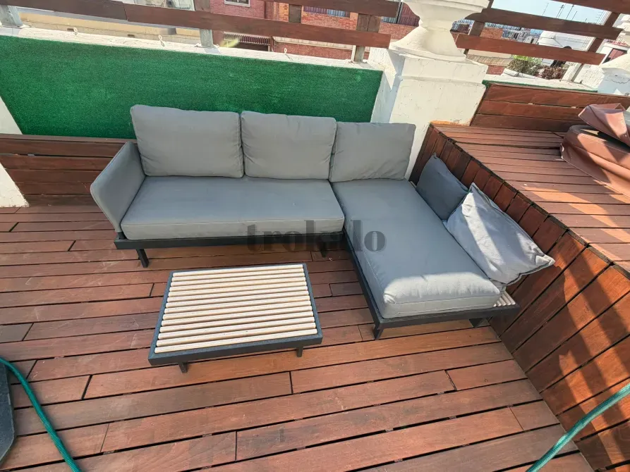 Conjunto de Sofas 3 Plazas Exterior Antracita/Frösön/Duvholmen Gris Claro Valencia - foto 7