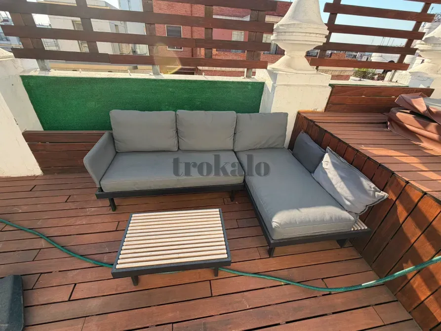 Conjunto de Sofas 3 Plazas Exterior Antracita/Frösön/Duvholmen Gris Claro Valencia - foto 5