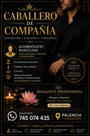 Caballero de Compañía y Masajes Palencia