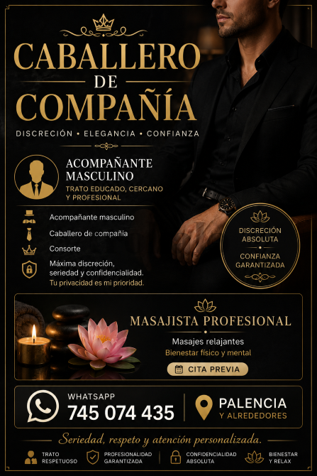 Caballero de Compañía y Masajes Palencia - foto 1