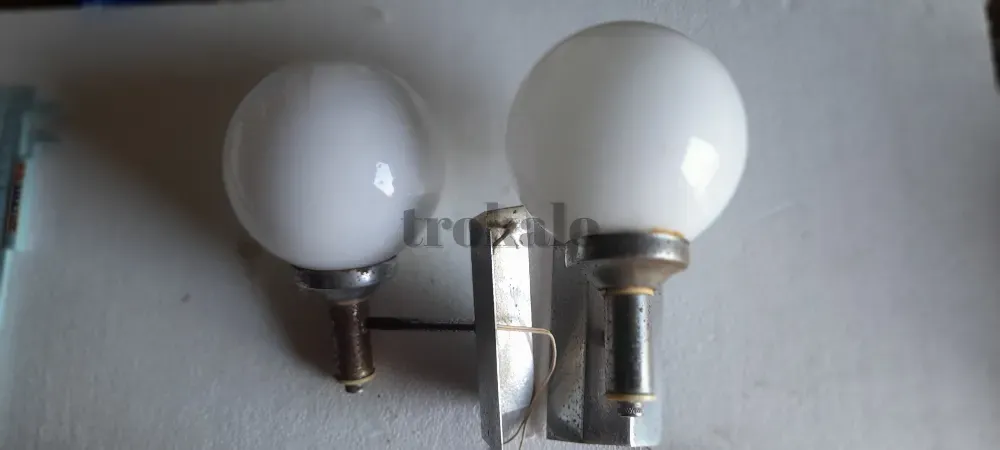 Lámparas de Baño Vintage Metal y Cristal Elche - foto 2