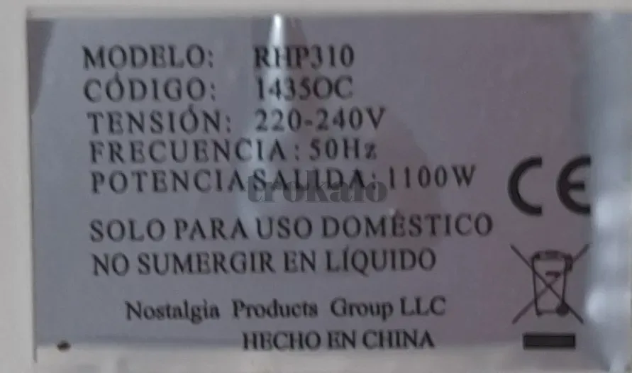 Máquina de Palomitas Roja Estilo Retro Elche - foto 3