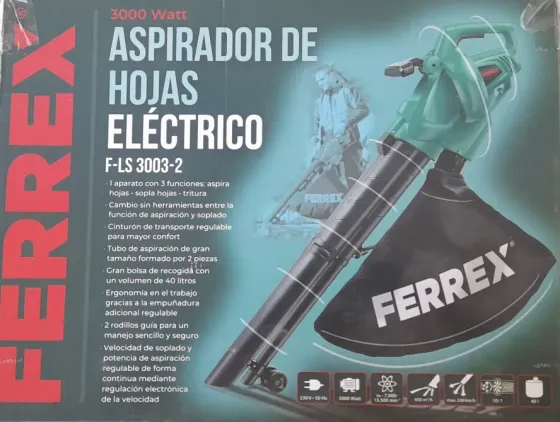 Aspirador/Soplador de Hojas Ferrex Elche