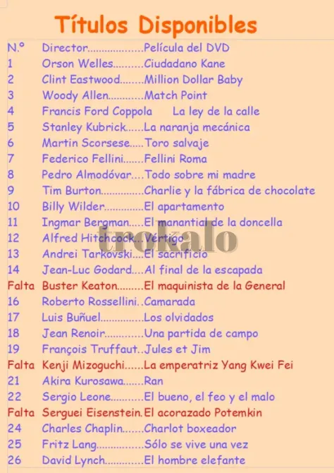 Colección Incompleta "Grandes Directores" El País Elche - foto 3