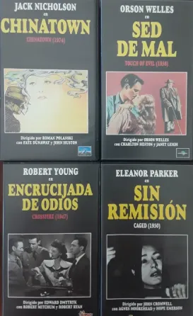 Colección Incompleta "Cine Negro" Vhs Elche
