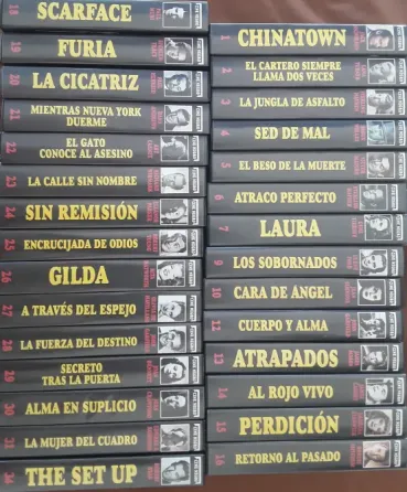 Colección Incompleta "Cine Negro" Vhs Elche