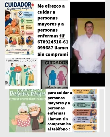 Soy Cuidador Profesional Particular ME Ofrezco A Cuidar A Personas Mayores Y A Personas Enfermas Y Jerez de la Frontera